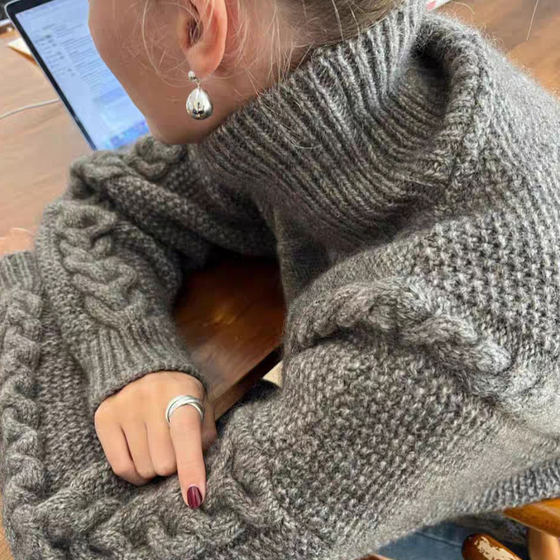 丹麦小众设计欧美法式复古精致耳环百搭简约小巧金属水滴吊坠耳饰详情2