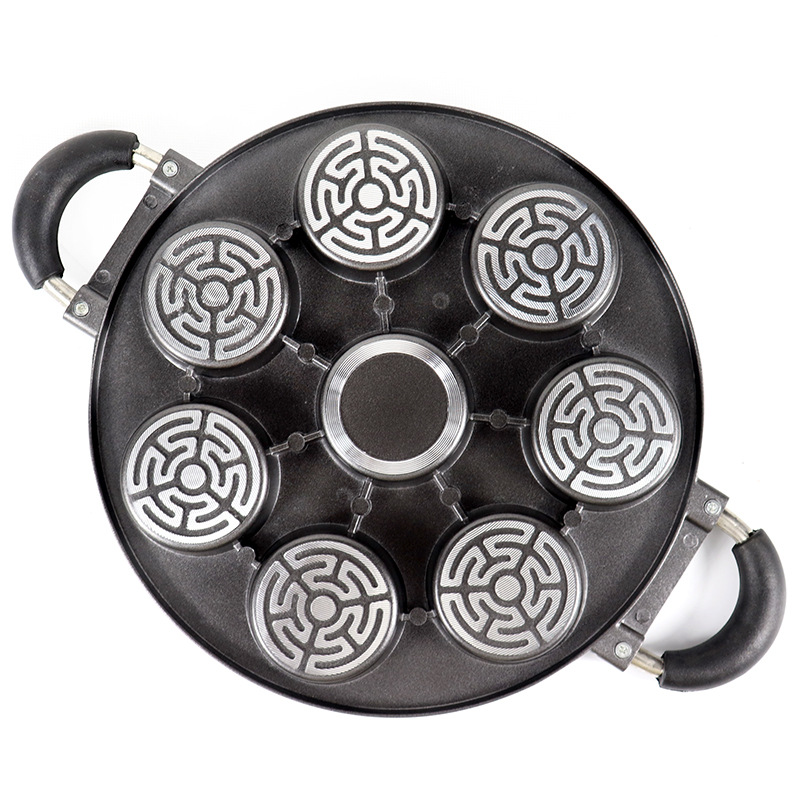 8 holes cake mould 8 holes flat aluminum die-cast cake mold egg pan non-stick cake baking DIY mold pic 2