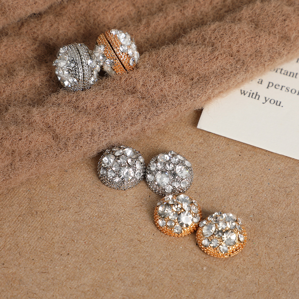 超闪双面无耳洞耳夹无痛吸力强磁铁耳环女耳饰冷淡风轻奢小众耳饰详情4