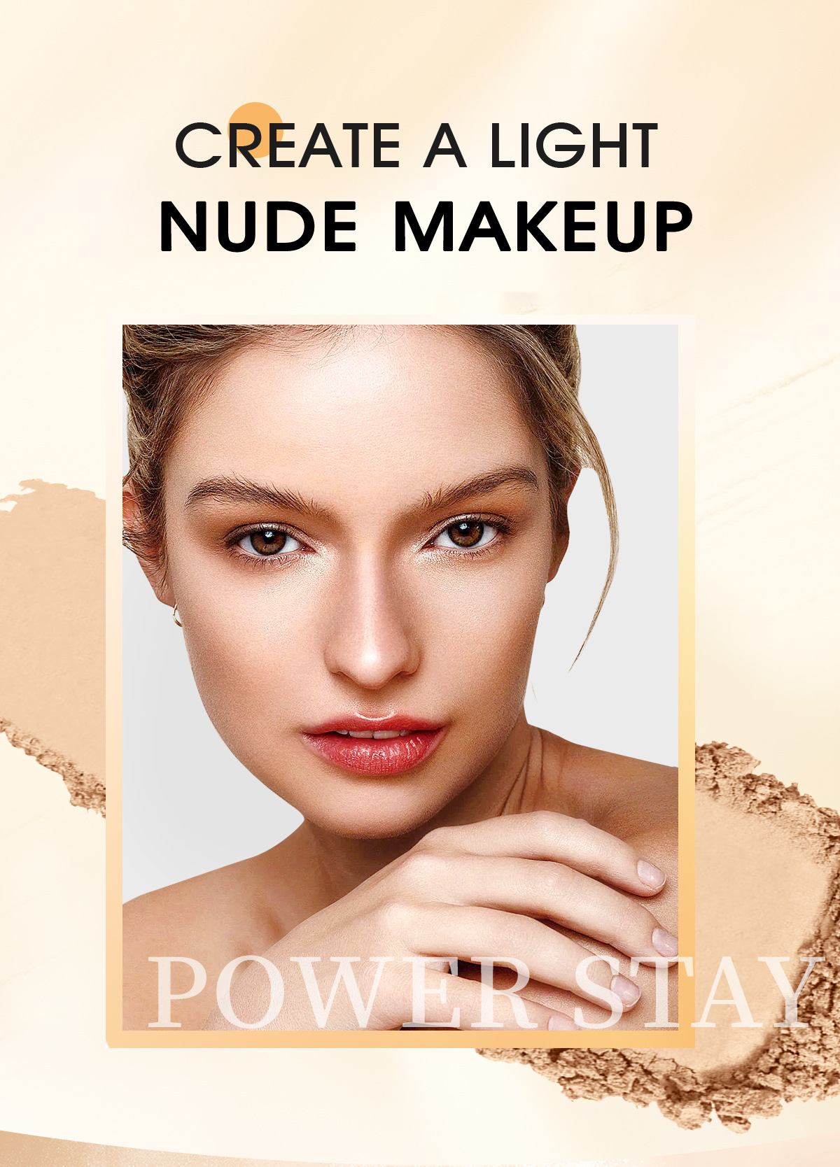 Cross-border bob Light-sensing Constant Color Setting Powder Compact is waterproof, oil-control, moisturizing, long-lasting, concealer and does not smudge, brightening the skin in daily life pic 2
