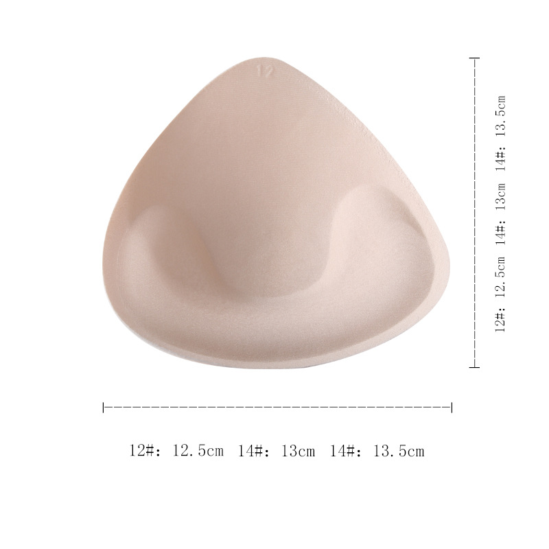三角形海绵胸垫插片加厚泳衣内衣垫子透气聚龙比基尼运动文胸罩垫详情2