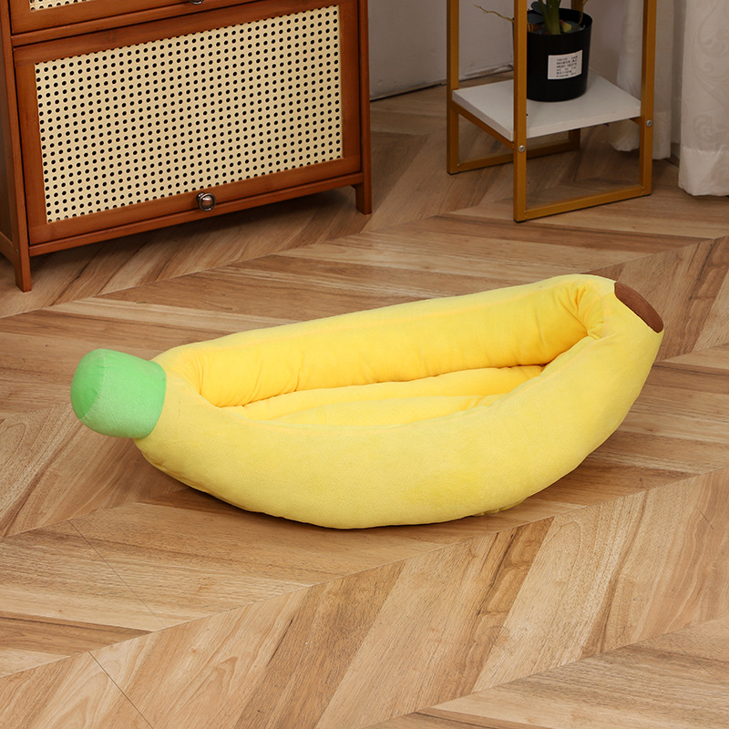 Banana pet beds, cat beds, dog beds, cross-border super soft pet pads, thickened anti-slip, detachable and washable, wholesale for small and medium-sized dogs pic 9