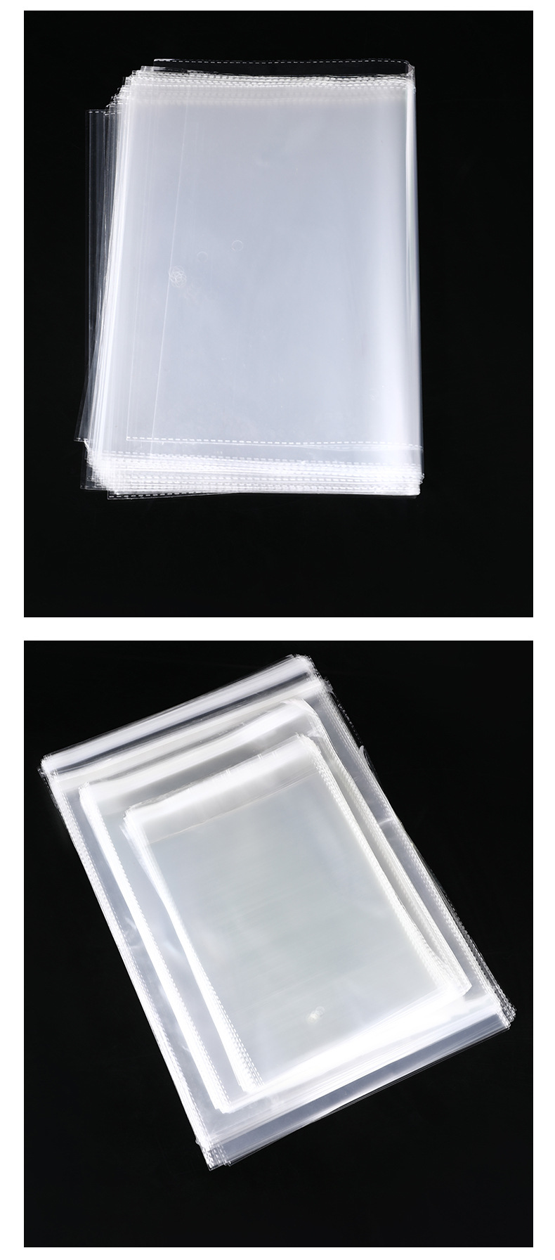 OPP self-adhesive bags, 7-thread packaging bags, transparent clothing plastic sealing self-adhesive bags, mobile phone accessory self-sticking bags pic 9