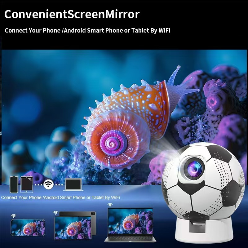 YS-Q8 Cross-border Export version World Cup Football Projector, Home Ultra-high-definition 4K electronic focusing, mobile phone screen projection 720P factory wholesale pic 10