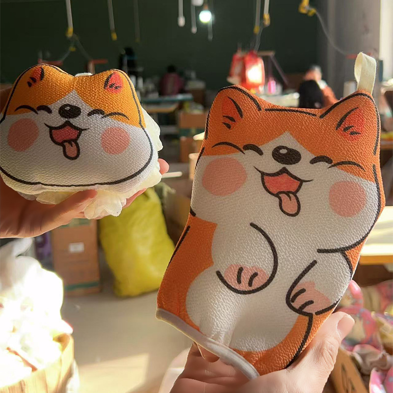 可爱卡通搓澡巾沐浴球工厂搓澡神器下泥洗澡巾新款浴花两用搓澡巾详情26