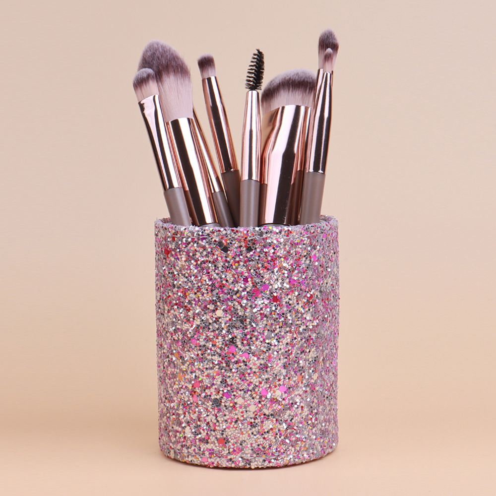 卓尔雅多功能化妆工具收纳筒梳妆台桌面眉笔眼影刷子桶批发美容护肤彩妆用品详情7