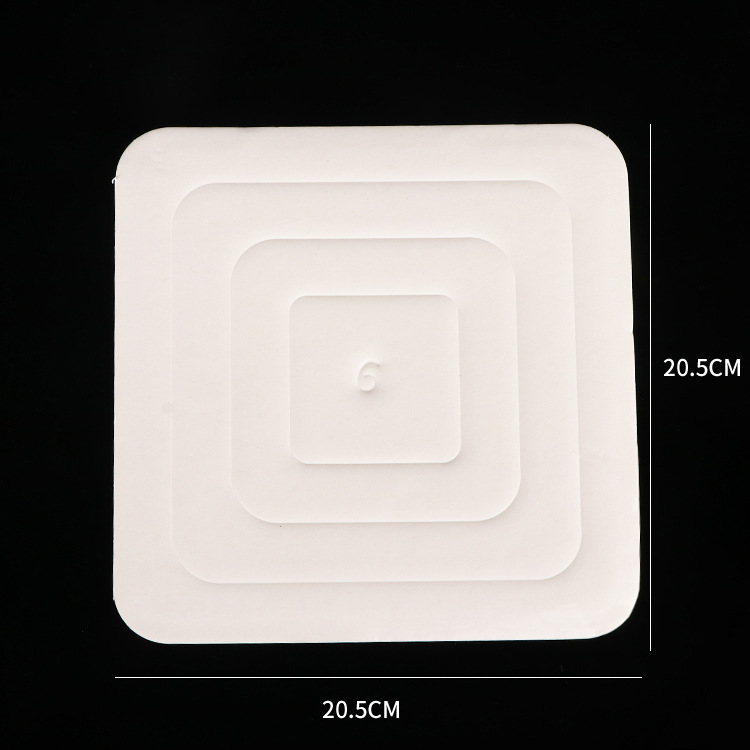 Wholesale of square 4/6/8-inch thickened baking square hard paper pads, mousse base pads and cake pads pic 3