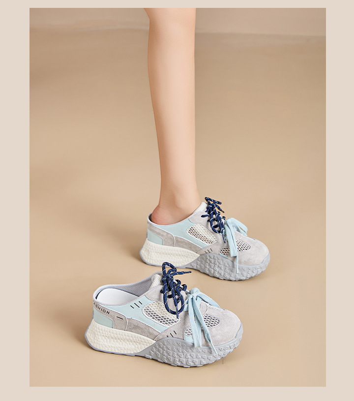 The 2025 new summer thick-soled dad shoes with breathable mesh and height-increasing design can be worn on one foot. The Forrest Gump shoes are versatile for women pic 23