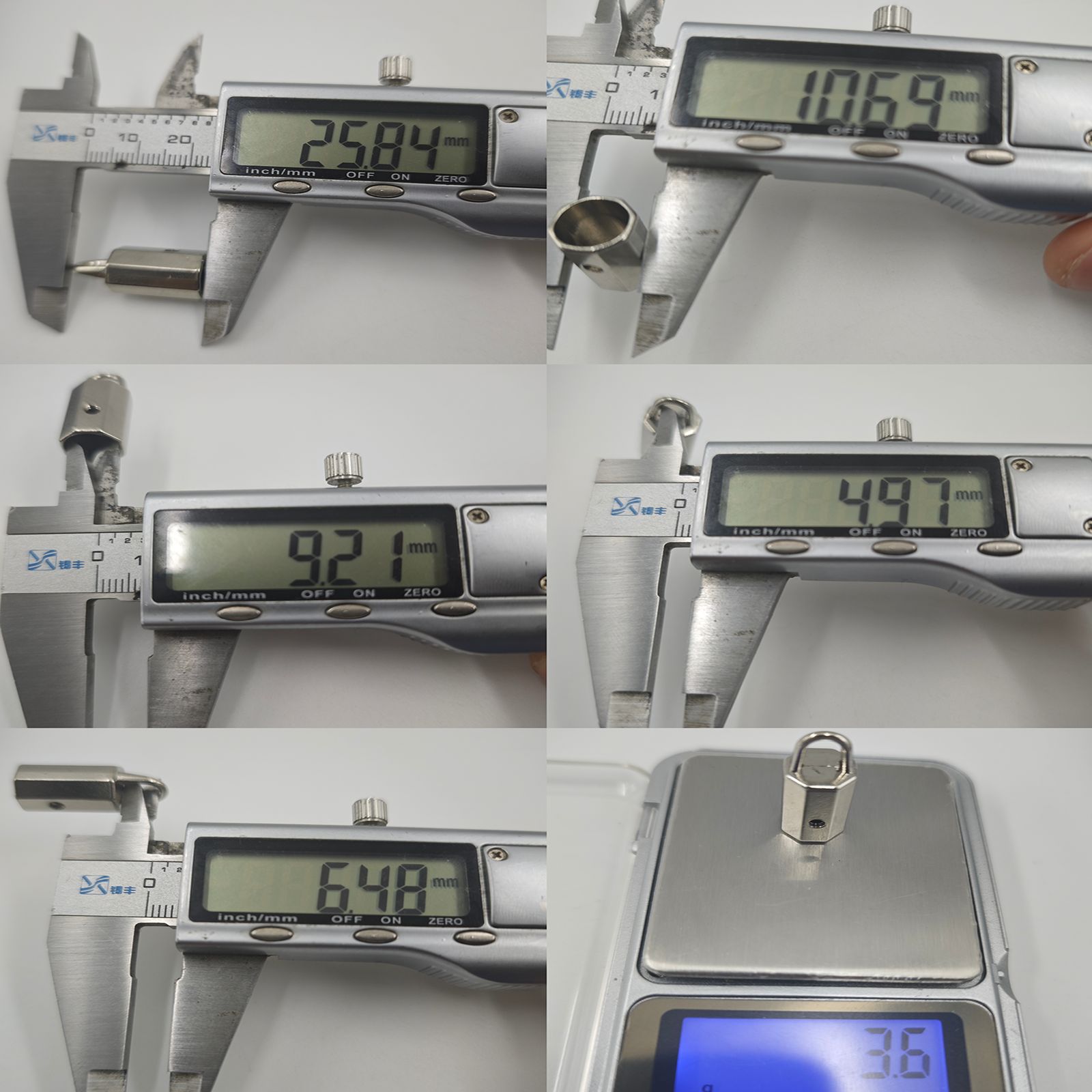 挂镀叻色3分龙虾钳扣六角吊桶手机挂绳弹簧圈套装箱包五金配件详情15