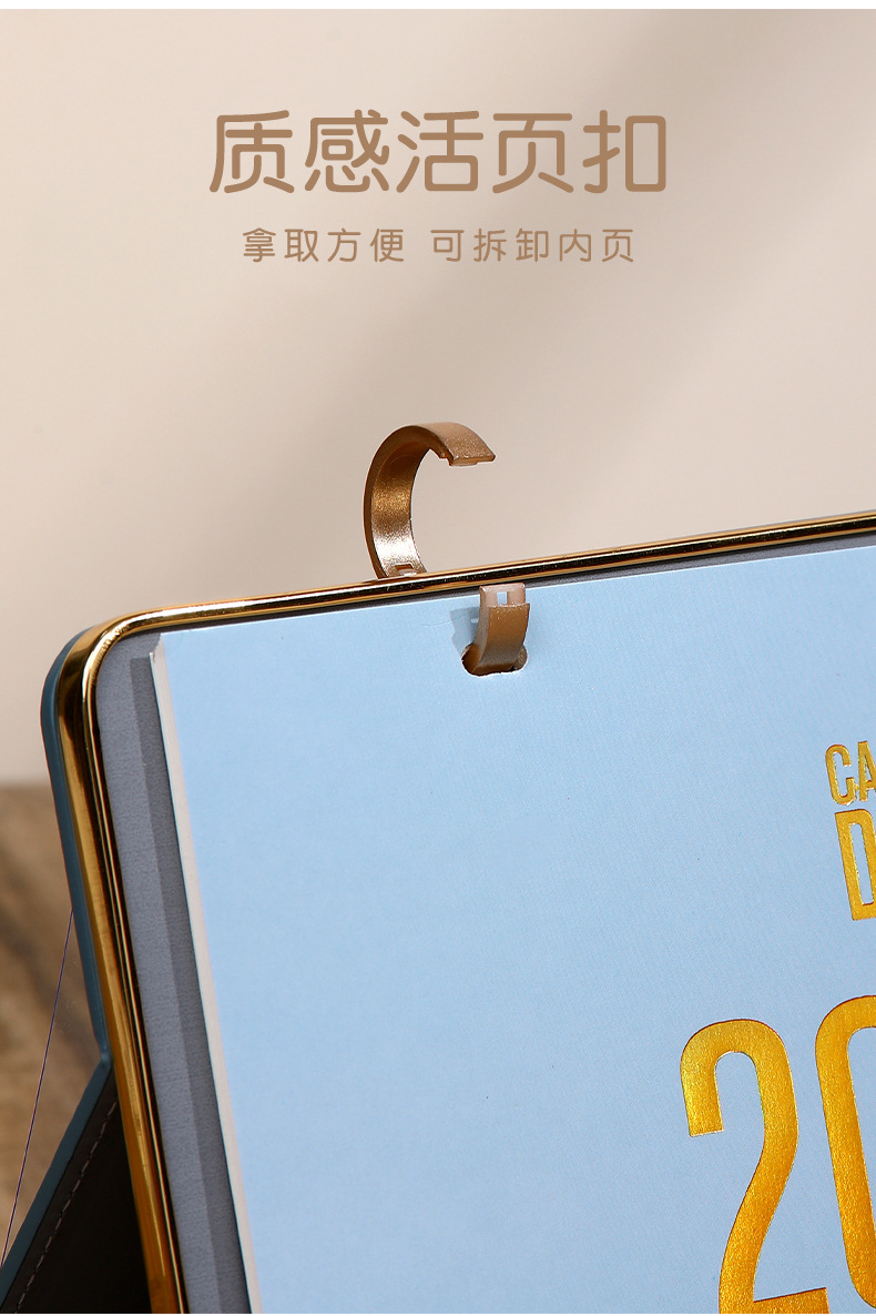 Zhouzhou Calendar 2026 Year of the Horse Desk Calendar: Simple and Modern Large Grid Office note-taking Desk calendar, Advertising Customized Gift Box style pic 13