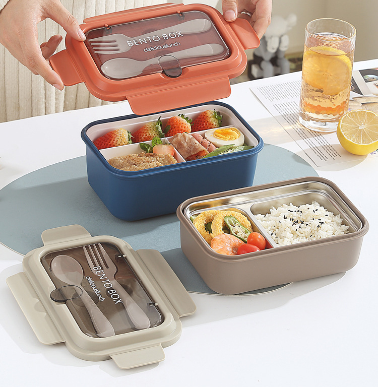 304 stainless steel pp lunch box with compartments for light food convenience boxes pic 3