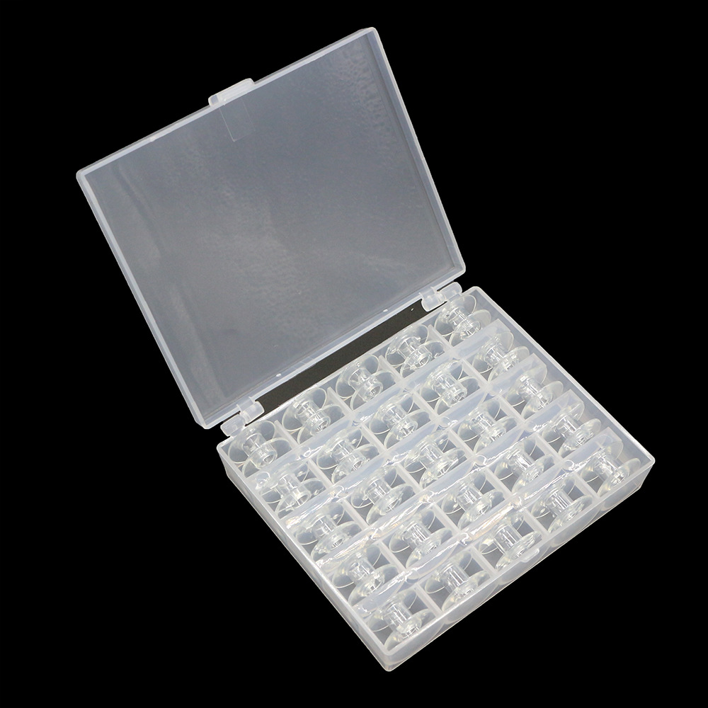 厂家批发家用缝纫机梭芯彩色绕线梭心25/36格梭心套装彩色缝纫线详情10