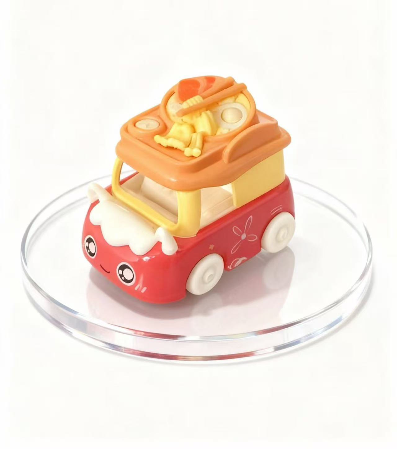 跨境Q版甜品婚庆合金车卡通小汽车玩具娃娃机扭蛋机蛋糕摆件批发详情3