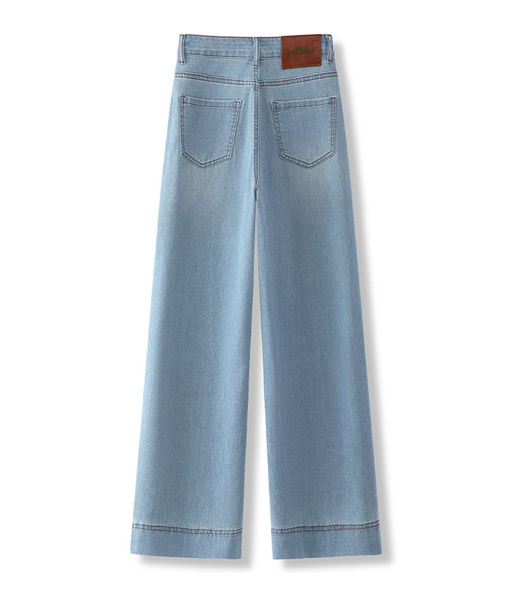 广州新塘牛仔裤官方旗舰店裤子女士2025新款夏季薄款窄版阔腿直筒详情15