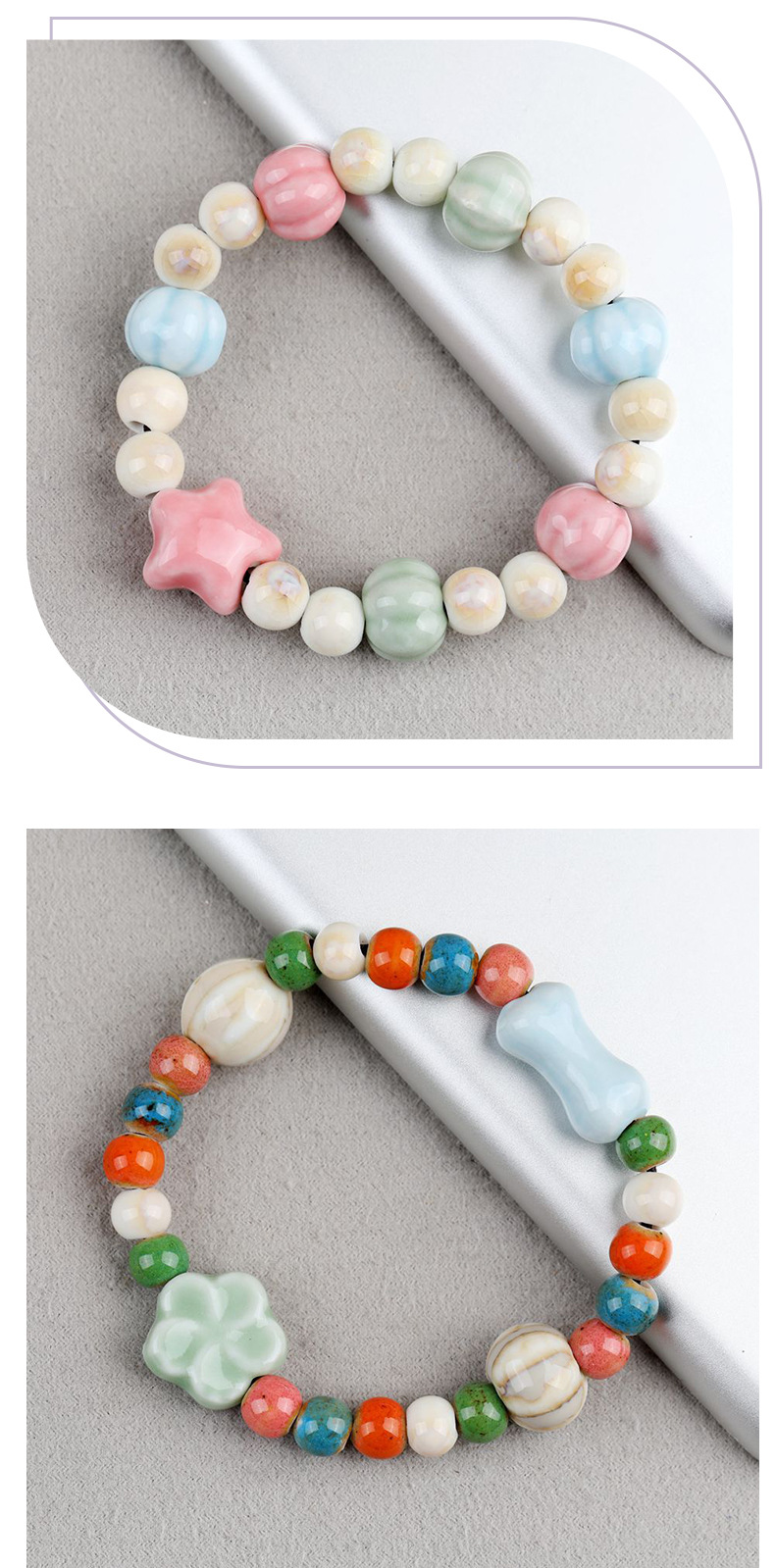 Jingdezhen New Chinese-style ethnic ceramic bone bracelet is a versatile gift for students and a traditional Chinese artistic bracelet pic 9