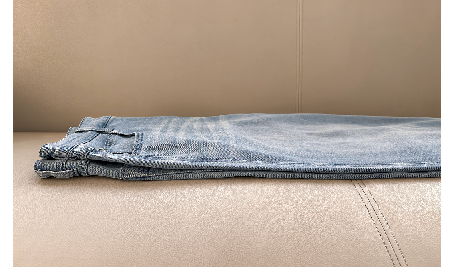 JU柔软~小禾家柜上2.8K/重工洗水轻薄阔腿直筒弹力牛仔裤女C54004详情23