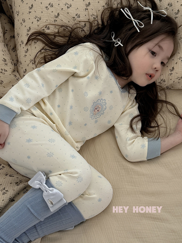 大小卷 Hey honey男女童舒绒秋衣秋裤内衣套装居家服儿童家睡衣详情22
