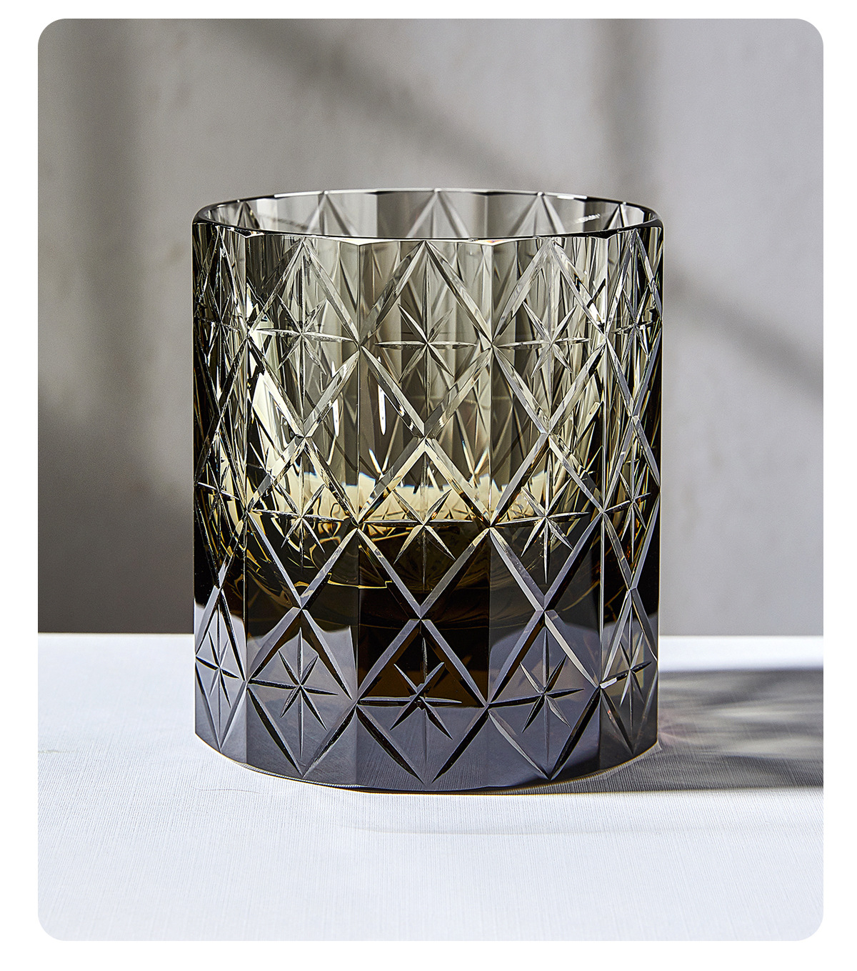 轻奢高级感江户切子水晶杯手工雕刻威士忌酒杯轻奢小众洋酒杯酒具详情16