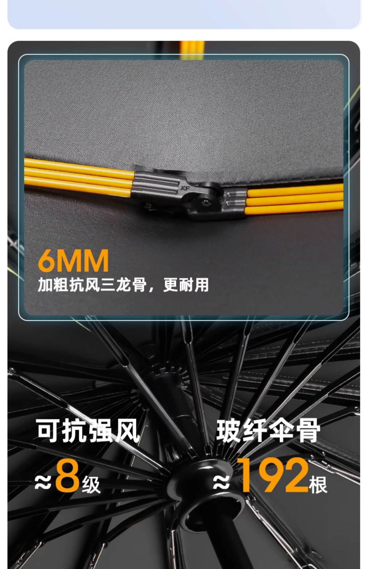 全自动雨伞折叠高级感男士加大定制雨伞抗风暴大伞晴雨两用遮阳伞详情6