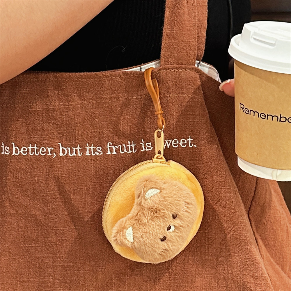 可爱卡通毛绒零钱包迷你软萌动物硬币收纳包学生便携耳机包小礼品详情46