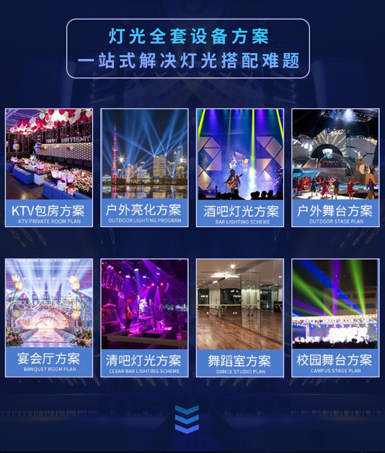 跨境热销五指摇头光束灯LED舞台灯光设备剑光束摇头灯酒吧氛围灯旋转射灯详情1