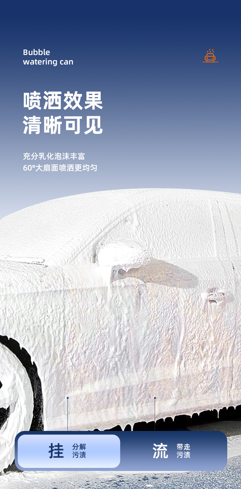 电动洗车泡沫喷壶高压pa壶洗车专用扇形泡沫喷壶气压式通用喷雾器详情10