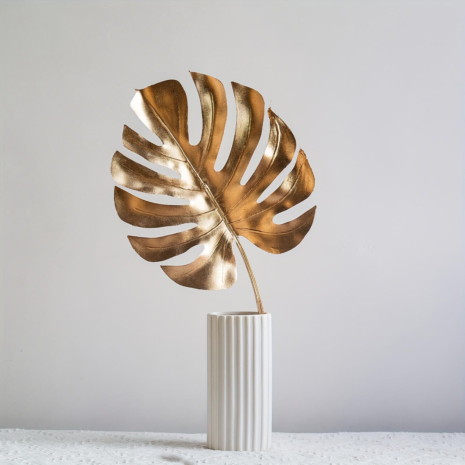 北欧绿植仿真龟背竹叶假花装饰盆栽假盆景植物客厅办公室桌面摆件详情2