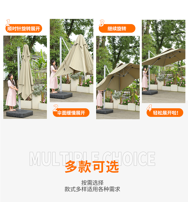 SG37户外遮阳伞庭院伞别墅大太阳伞摆摊花园商用户外伞露台室外罗详情44