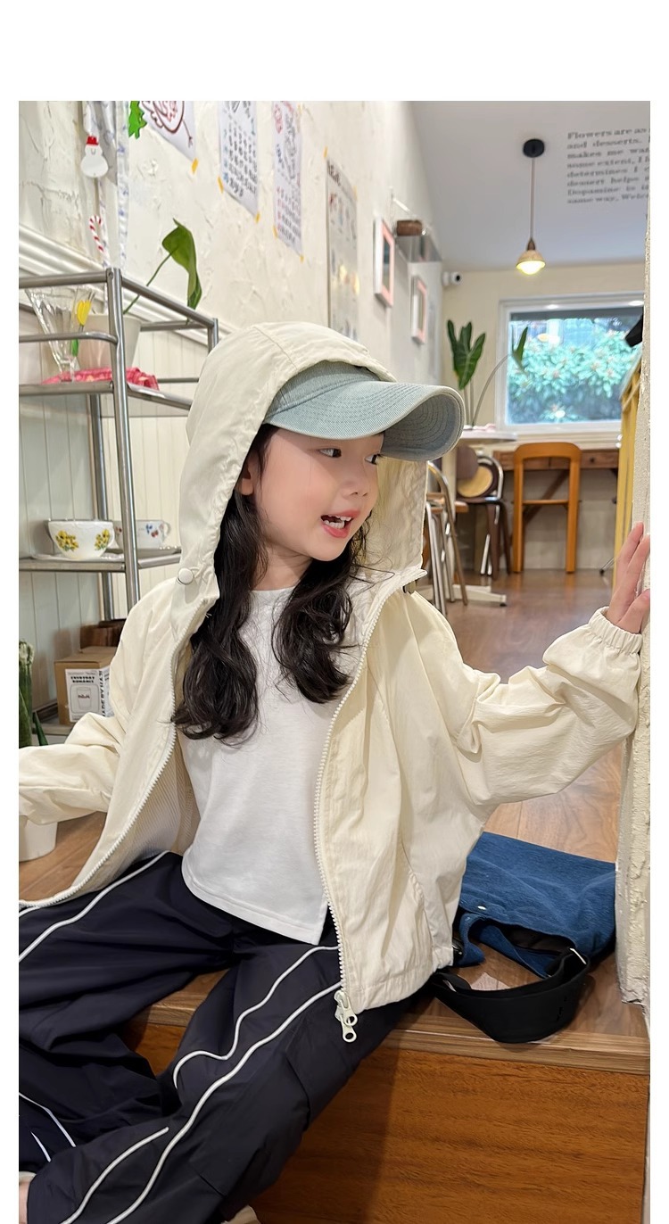 女童韩版薄款风衣外套2025春装新款儿童百搭休闲连帽防晒冲锋衣潮详情17