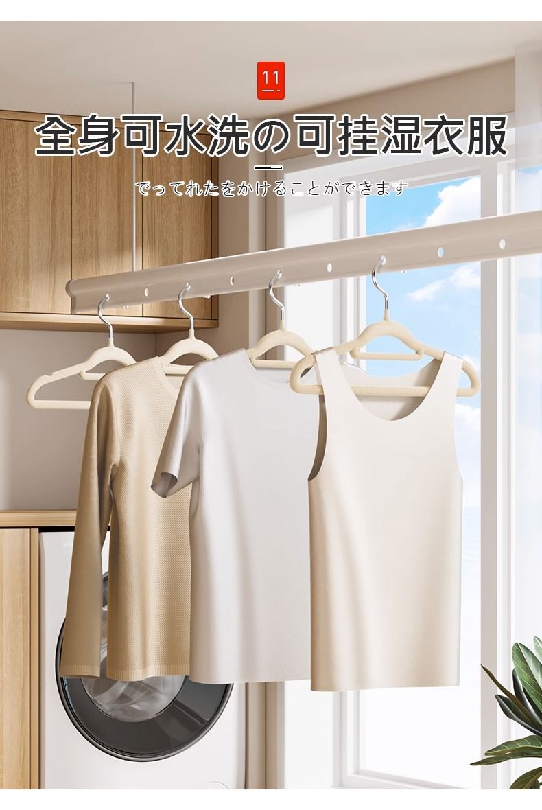 植绒衣架家用挂衣无痕防肩角防滑不起包撑子整理师干湿两用批发详情14