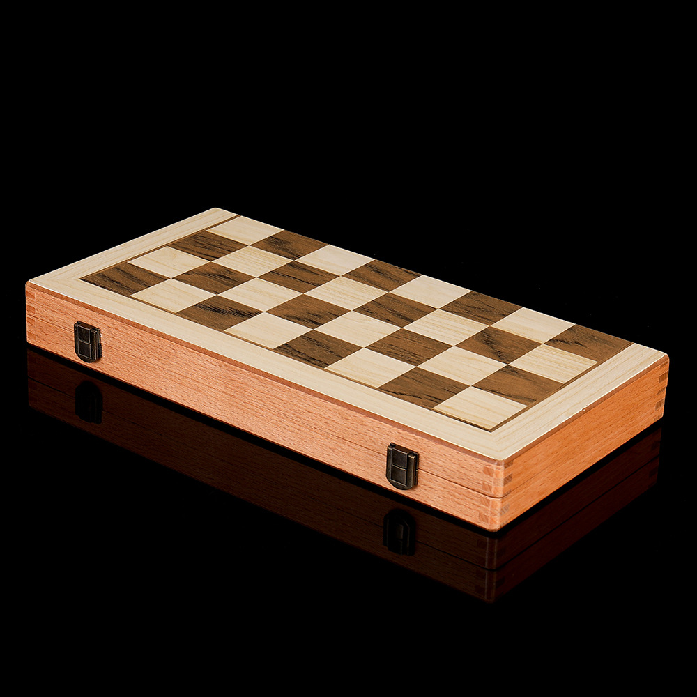 无磁性二合一国际象棋跳棋木质含双后专业级棋牌桌游玩具厂家外贸详情27