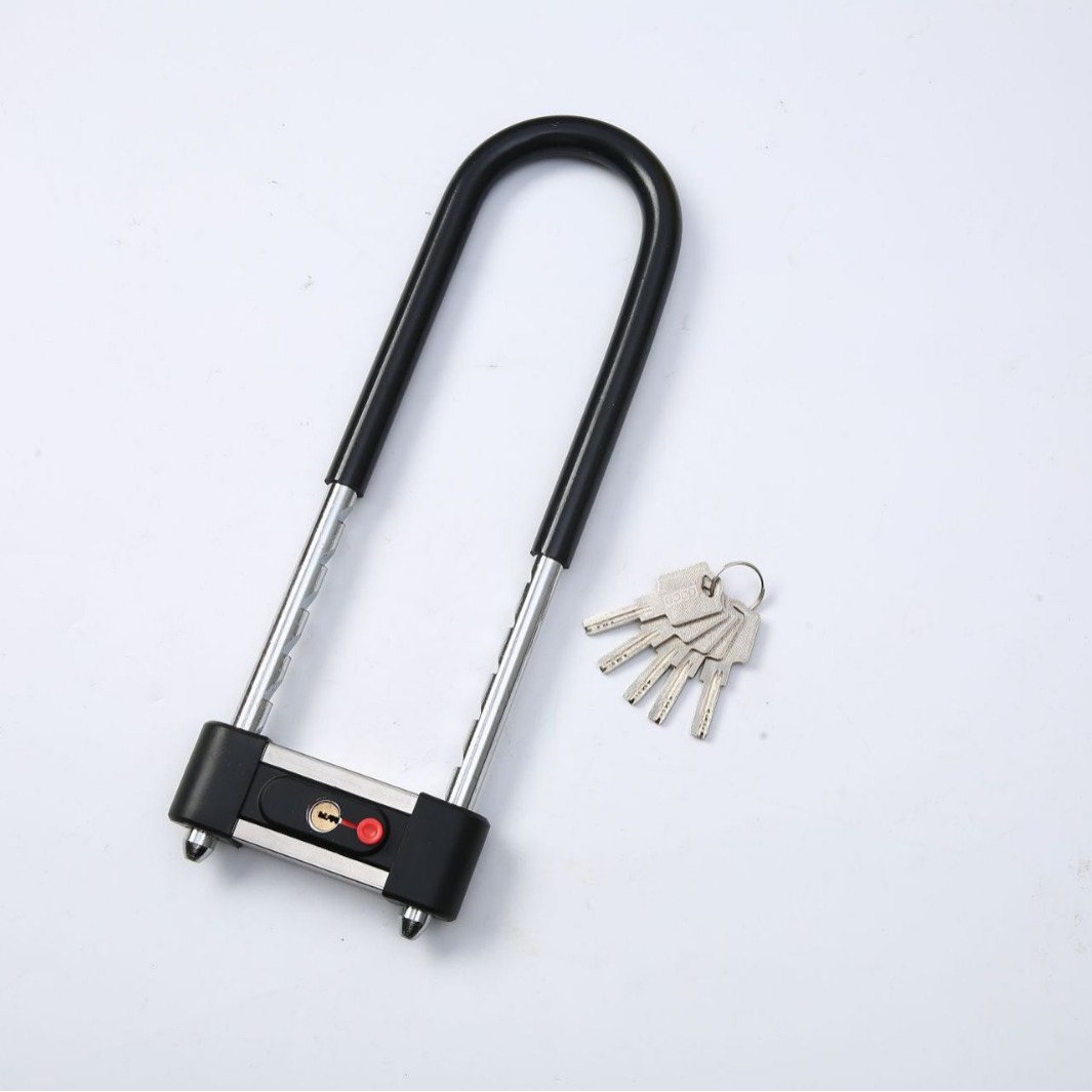 Glass door lock, U-shaped lock, double-door insert lock, glass lock, sliding door, long lock, shop U-shaped lock, outdoor U-shaped lock pic 4