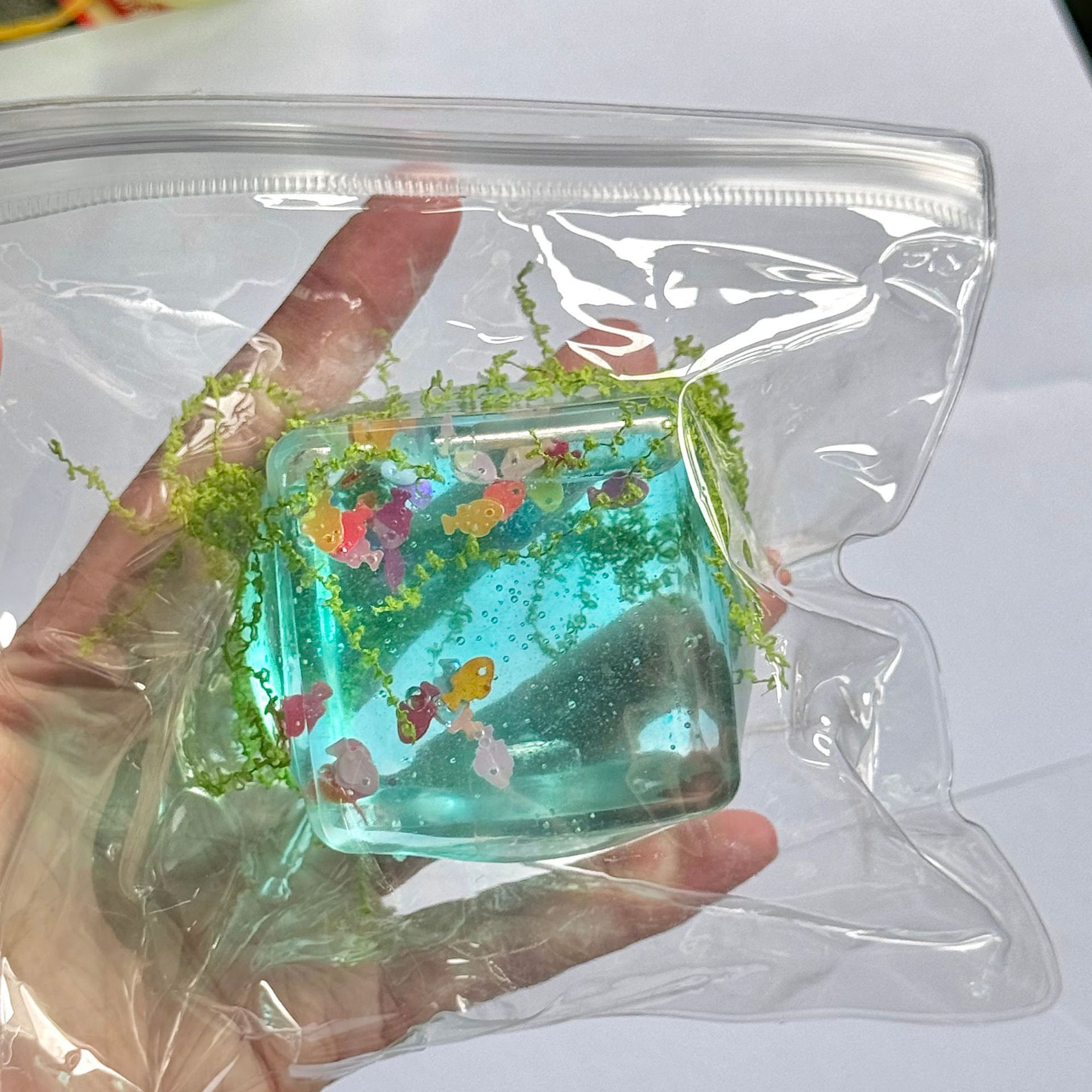 梦幻海底水感解压玩具透明仿硅胶捏捏乐创意生日礼物批发减压玩具食品酒水水产零食鱼类零食详情8