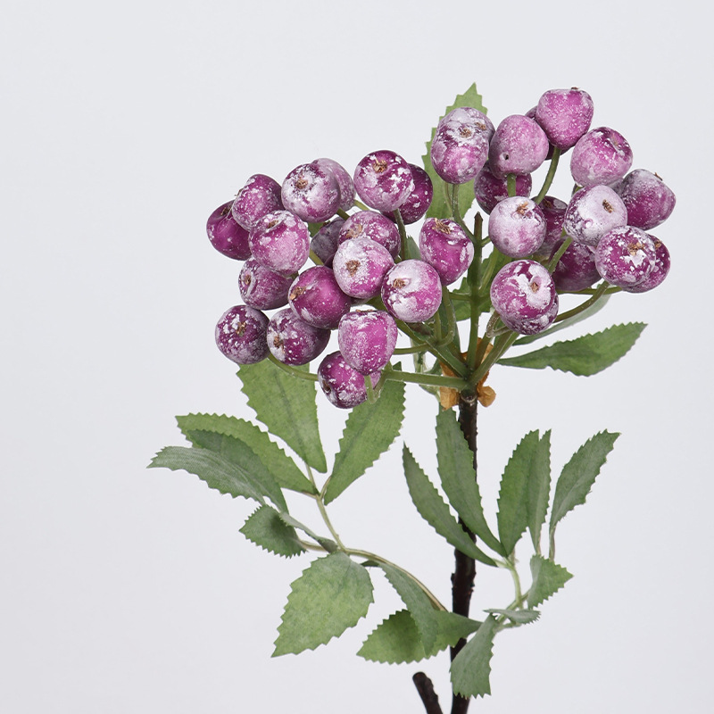 仿真植物蓝莓果果实浆果树枝树杈拍照布置场景装饰绿植造景仿真花详情12