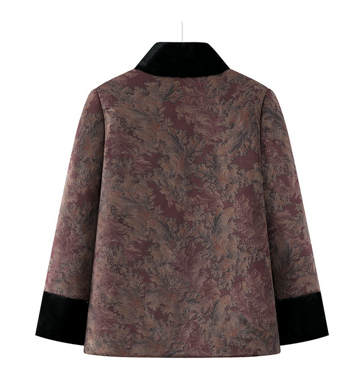 中老年人女冬装奶奶棉衣加绒加厚时尚老太太唐装棉服妈妈棉袄外套详情16