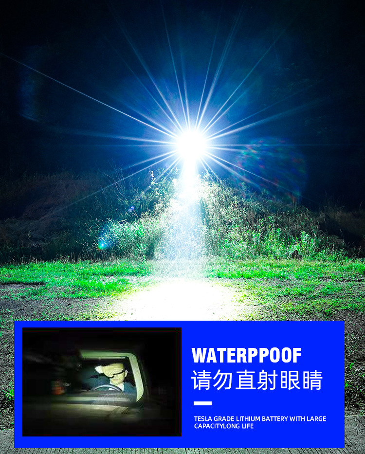 小头灯Cob头灯矿灯手电筒便携照明户外探险详情2