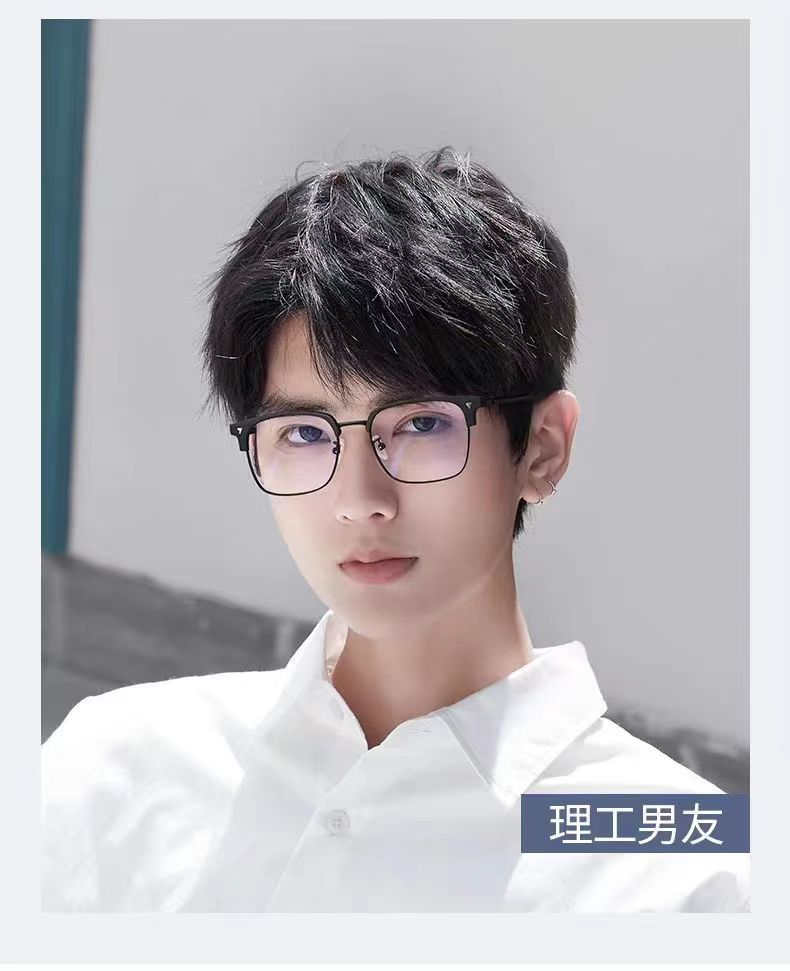 Smart zoom fashionable anti-blue light reading glasses, retro flat light glasses for looking at mobile phones and computers, eye-protecting reading glasses pic 5
