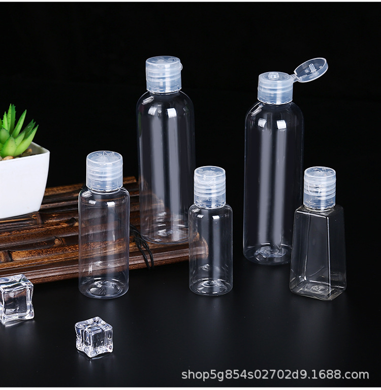 现货5 10 20 30 50 100 200 300 500毫升塑料瓶蝴蝶盖翻盖瓶详情12