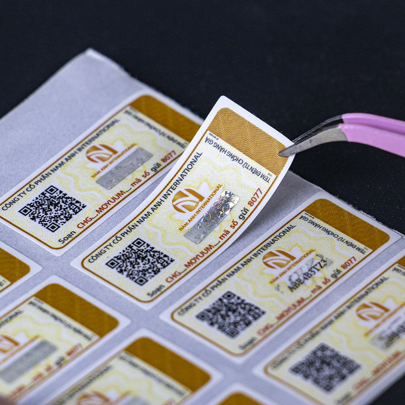 刮奖卡涂层刮刮银贴纸定制 镭射溯源防窜防伪码一物一码防伪标签详情15