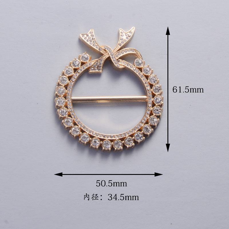 Korean version versatile metal adjustable buckle knotting magic tool, waist-cinching scarf and silk scarf buckle manufacturer in stock, dual-purpose clothing accessory pic 15
