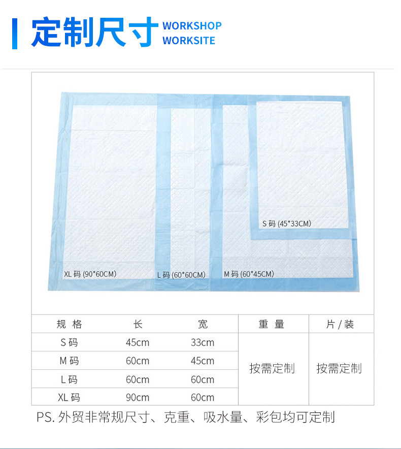 Pet urine pads, waterproof urine pads, disposable dog urine pads, cat diapers, thickened diapers, pet supplies pic 3