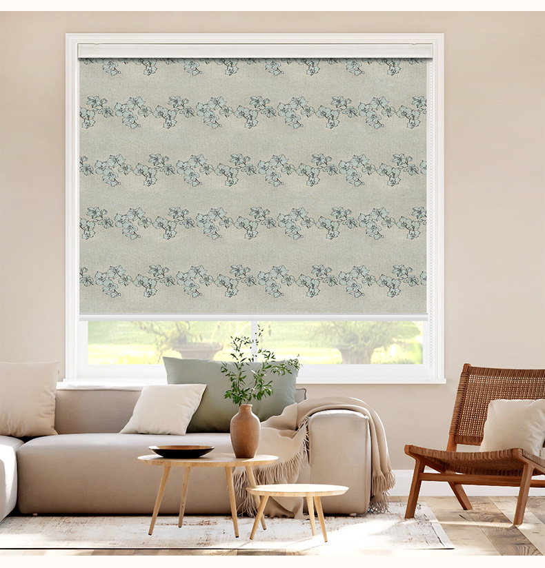 Roller blinds, light-blocking European jacquard soft gauze blinds, perforation-free Venetian blinds, bathroom sunshade, height-adjustable small curtains pic 10