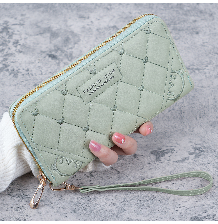 韩版2023新款手拿钱包女式长款拉链多功能百搭皮夹大容量手机钱夹详情12