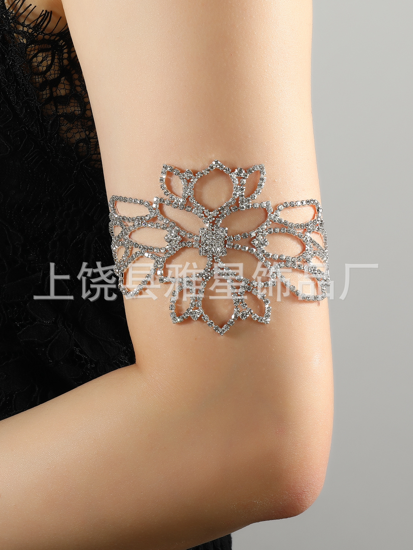 亚马逊热销时尚水钻手链配饰 舞会个性潮流花形手臂链女 Bracelet详情2