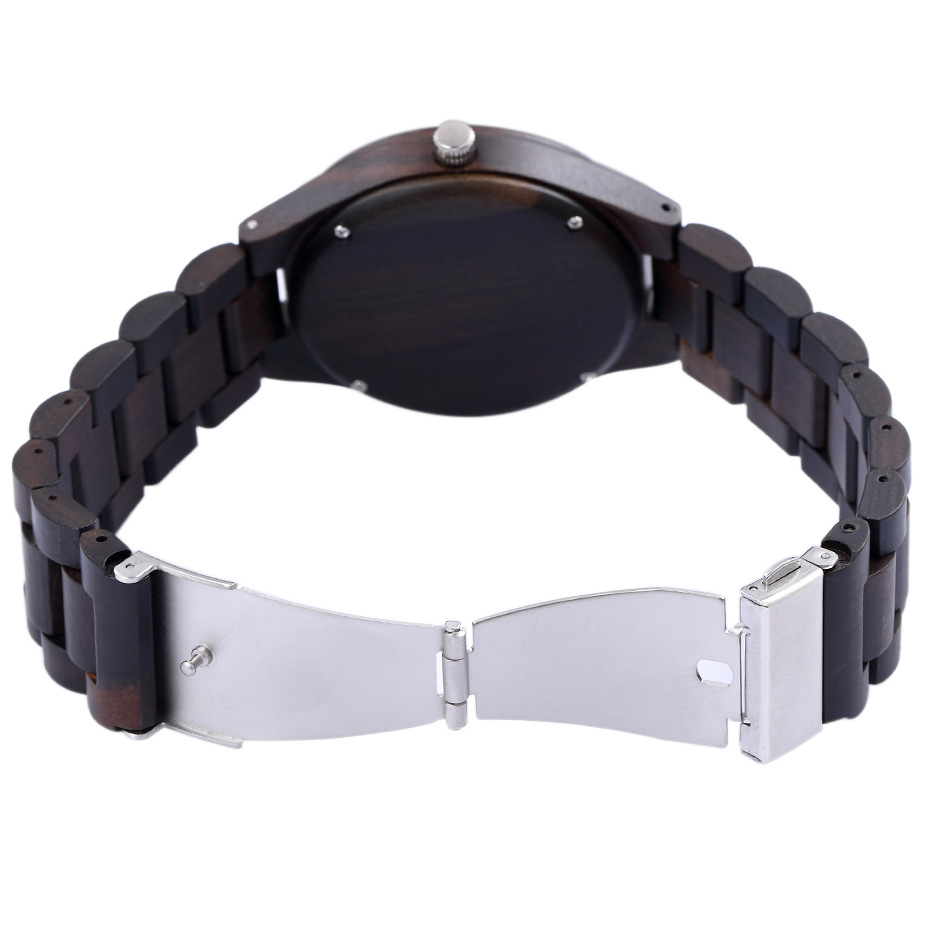 大表盘石英木表新款DIYwristwooden日本2035机芯现货支持一件代发详情40