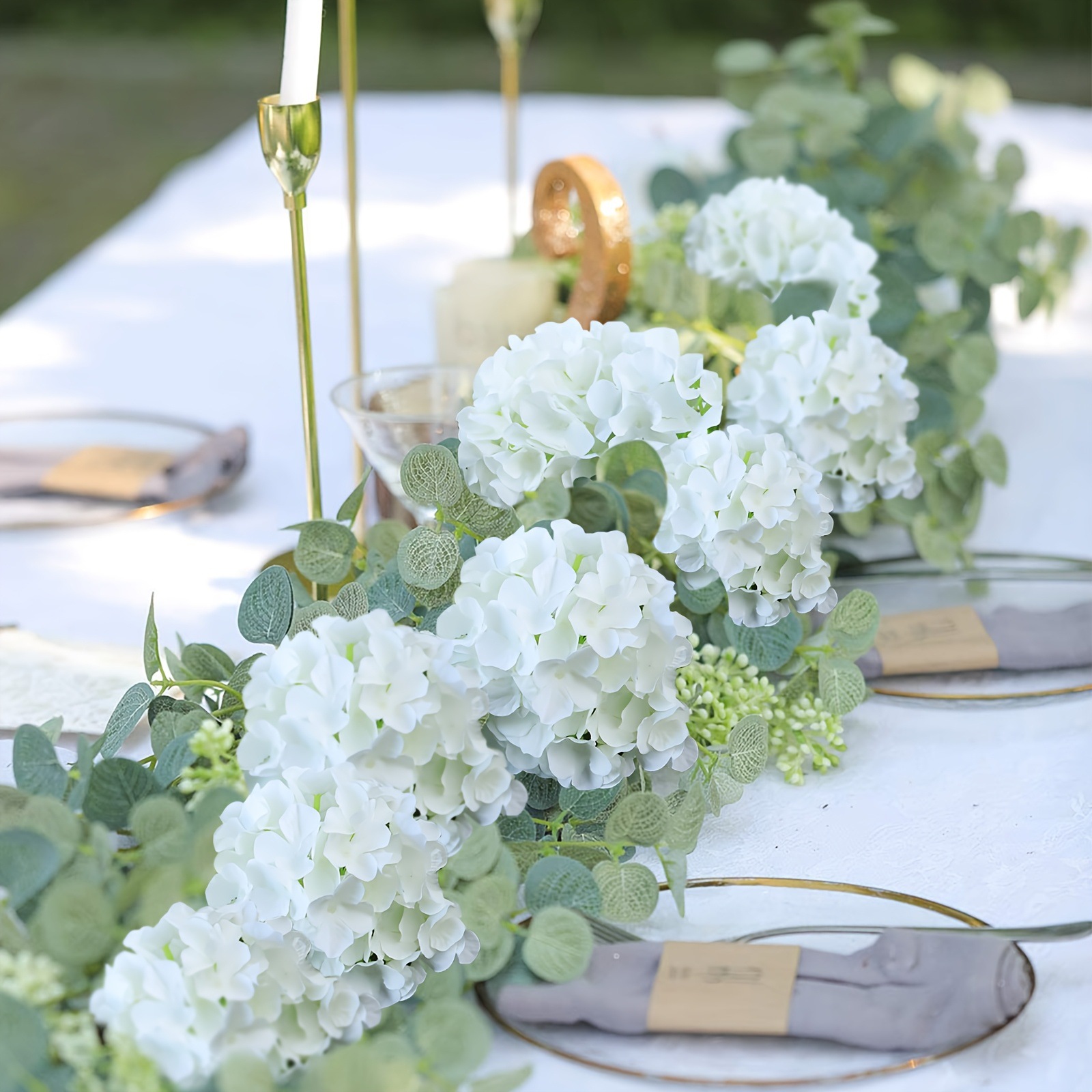 亚马逊热卖仿真花大绣球花头花朵婚庆装饰插花装饰婚礼吊顶Temu代详情6