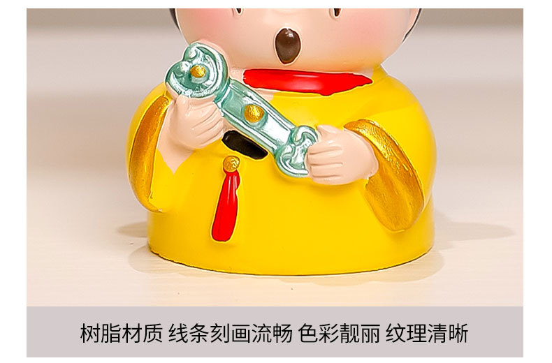 Creative and cute decorative items, office gifts for the God of Wealth, desktop decorations, resin handicrafts, high-end blind box dolls, new pic 22