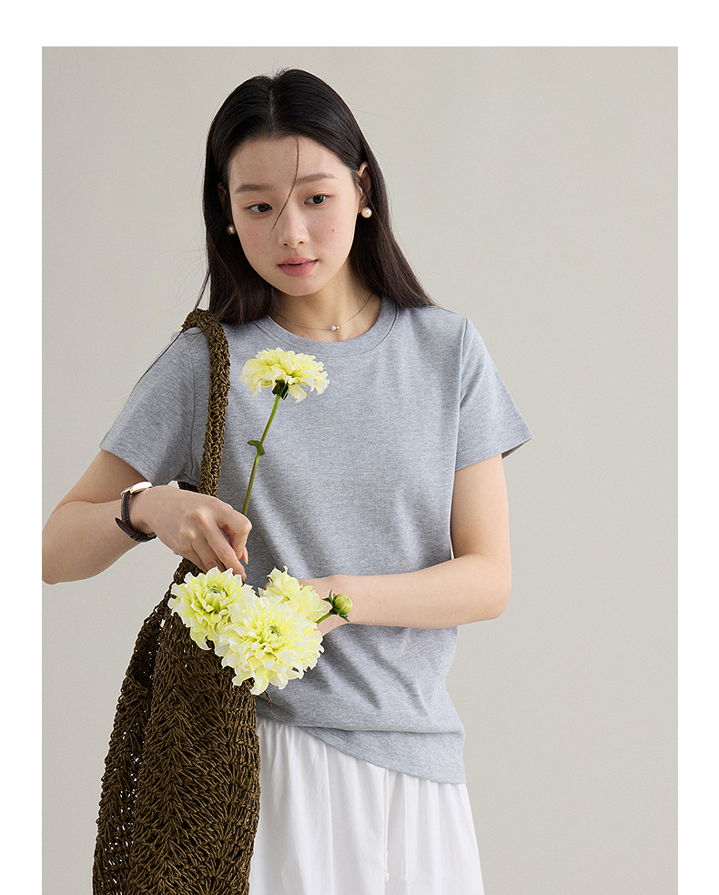 【 Blockbuster B: Super Comfortable Double-collar T-shirt with Upgraded Fabric 】 Spring short-sleeved T-shirt pic 51