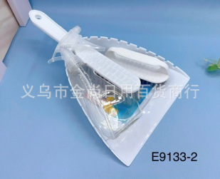 Book desk cleaning, plastic waste forklift, mini dustpan, broom, small broom handle set, household handheld small dustpan pic 3
