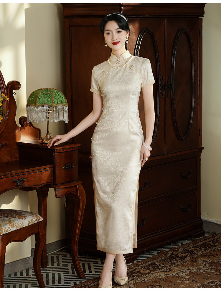 National trend cheongsam for women, Republic of China couple battle robes, Mongolian robes, slimming design sense pic 8